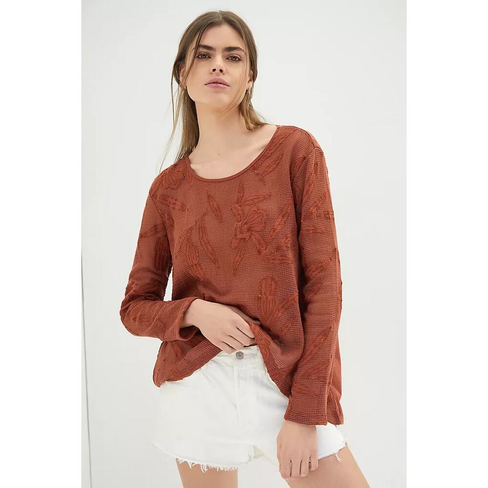 nwt ANTHROPOLOGIE FOREVER THAT GIRL sz M Louis High Low Top in Honey